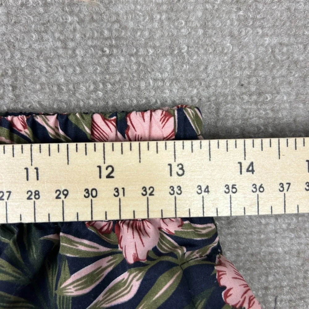 Refinery Republic Swim Shorts Men Medium Blue Floral Mesh Lined Drawstring Beach